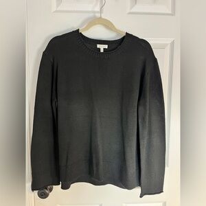 Ella Moss Black Crewneck Knit Sweater – Women’s Medium